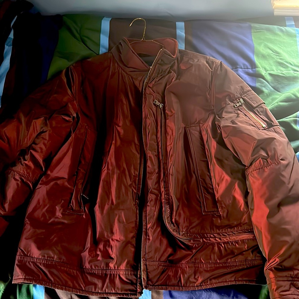 Kenneth Cole Burgundy Winter Coat